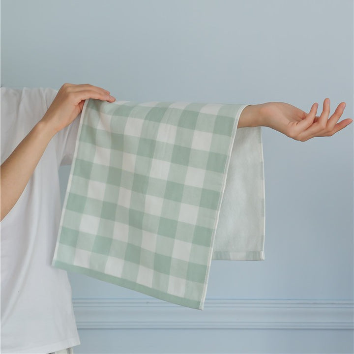 Vichy check dish towel and absorbent guest towel Kalsten