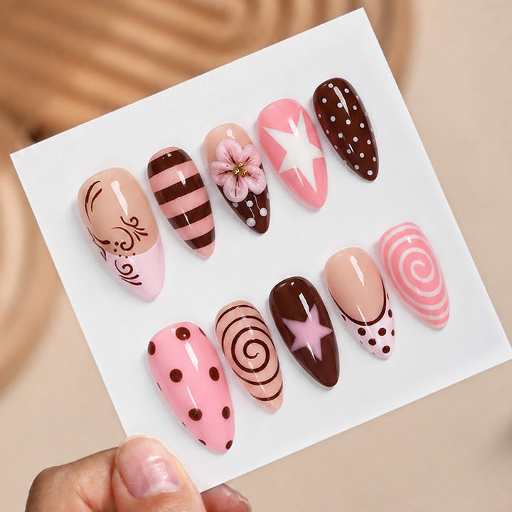 Nail art set with creative patterns and unique designs Kalsten