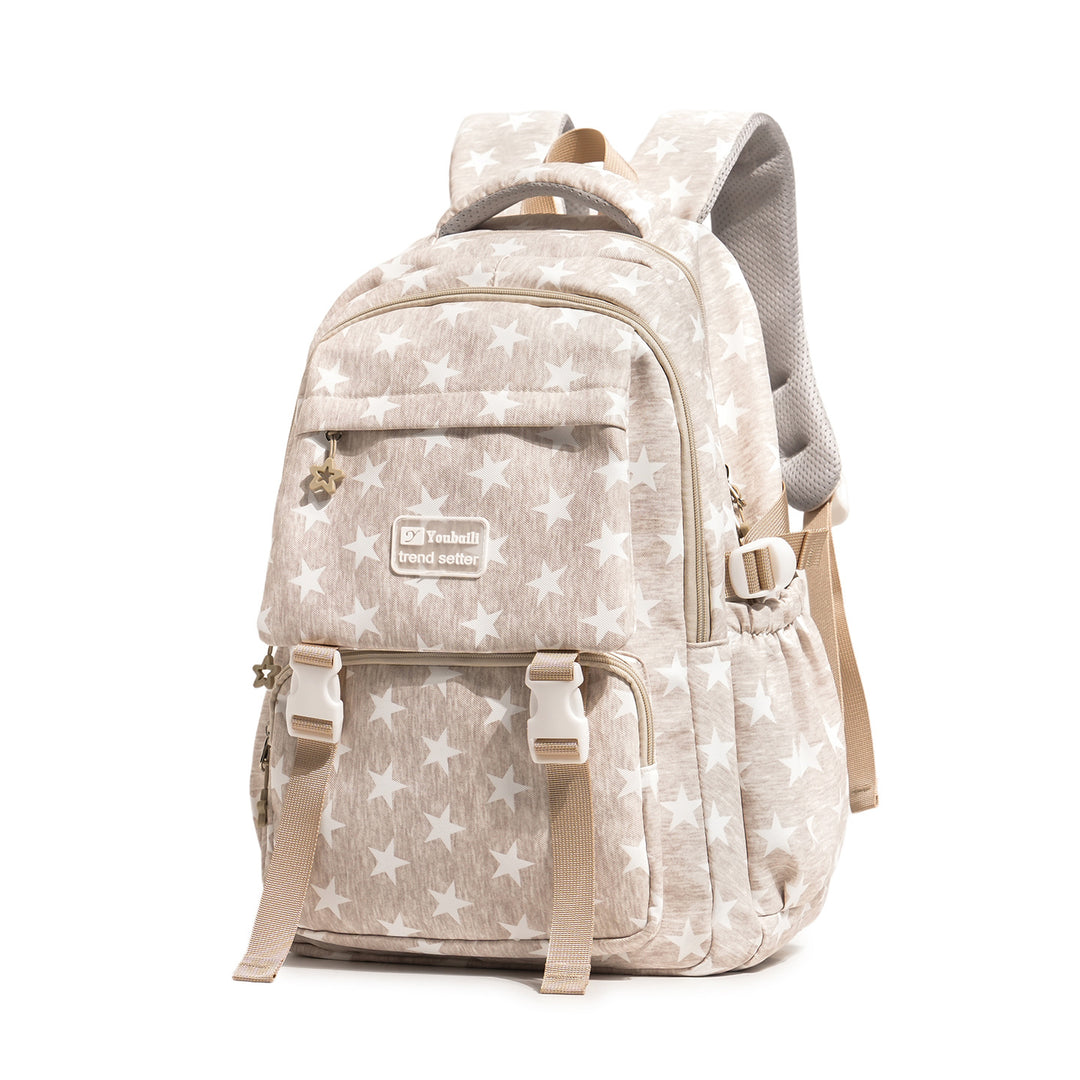 Stylish Star-Embellished Casual Backpack Kalsten