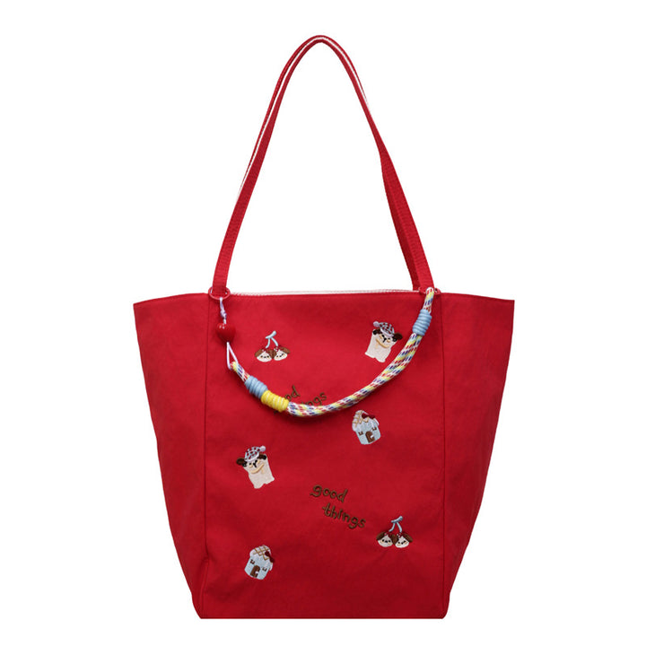 Embroidered Casual Tote Kalsten
