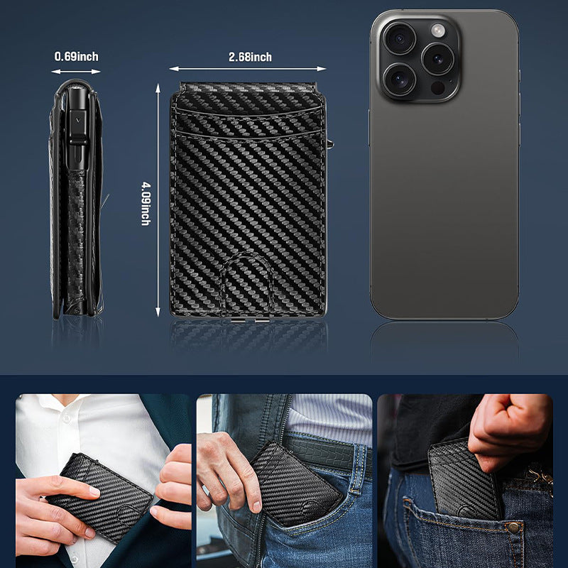Carbon Fiber RFID-Blocking Cardholder Kalsten 1790153031