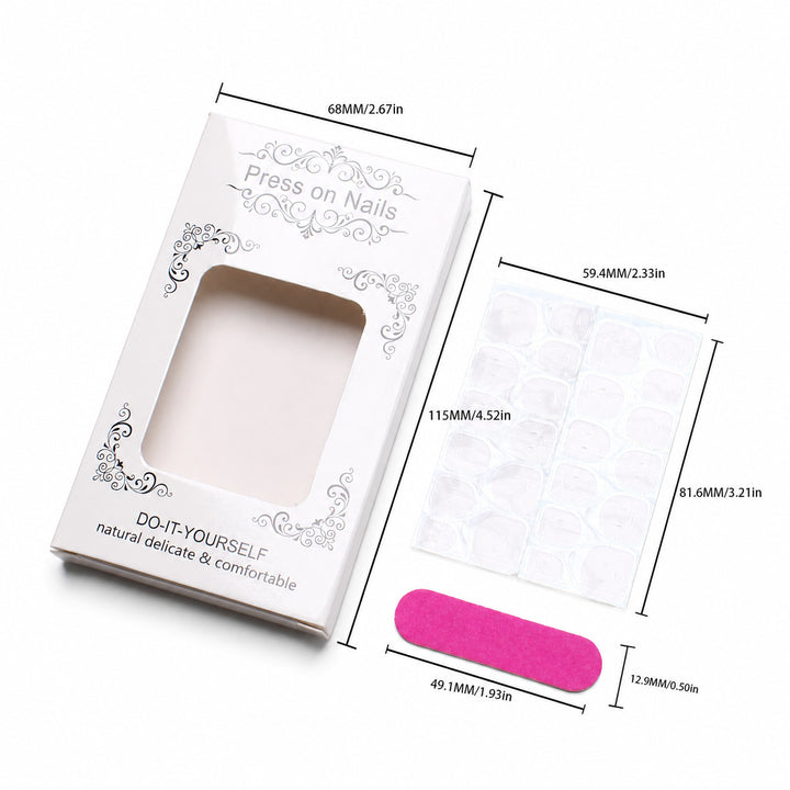 Acrylic nail set with colorful gradients Kalsten