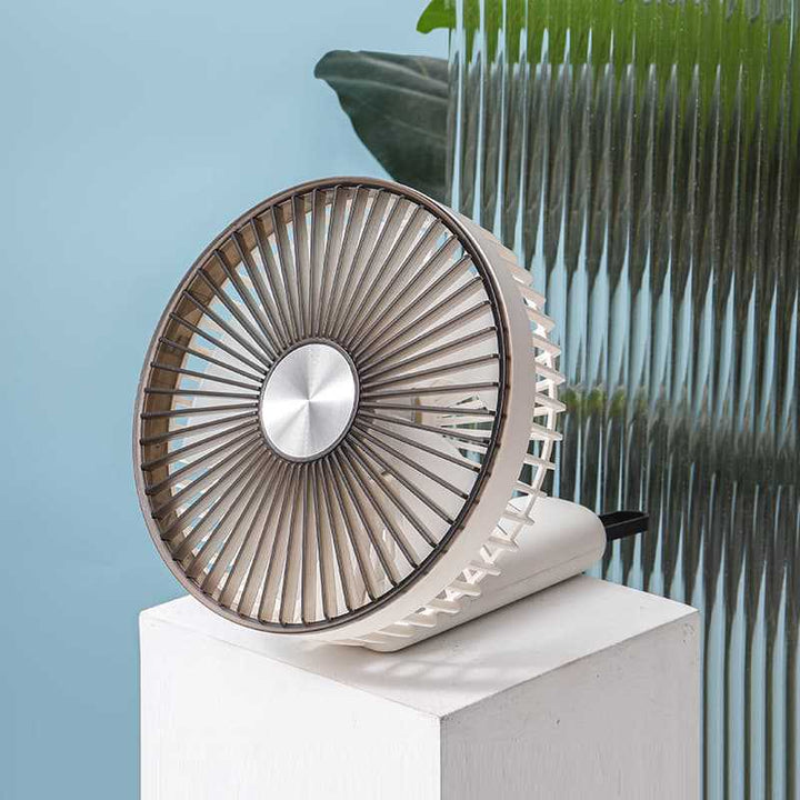 Unisex portable table fan with rechargeable battery, adjustable tilt angle, and quiet DC motor Kalsten