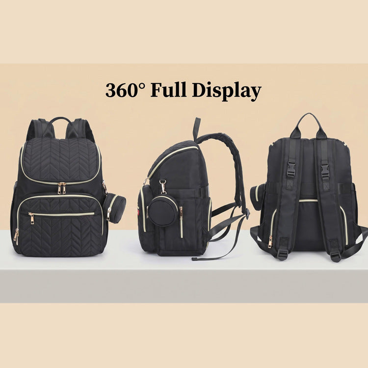 Elegant Multi-Functional Quilted Backpack Kalsten