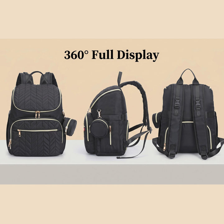 Elegant Multi-Functional Quilted Backpack Kalsten