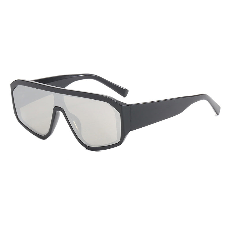 Women Fashionable Oversized Sunglasses in Futuristic Design Kalsten