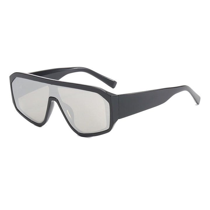 Women Fashionable Oversized Sunglasses in Futuristic Design Kalsten