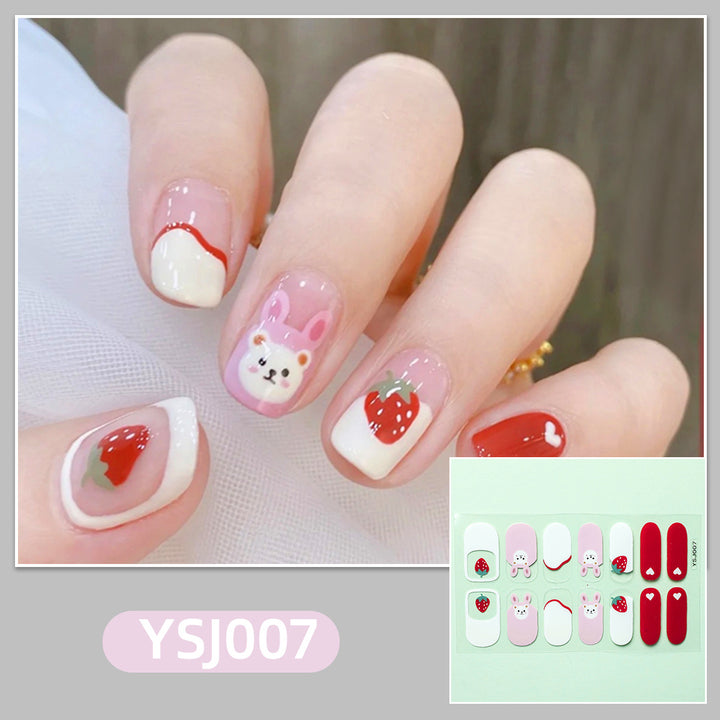 Artistic nail decoration with glitter details Kalsten