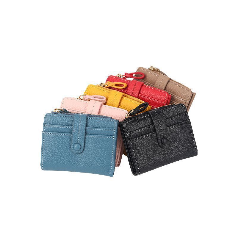 Textured Leather Zippered Card Pouch Kalsten