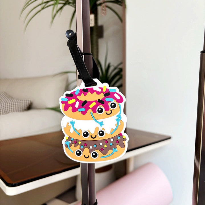Fun Donut-Themed Luggage Tag Kalsten