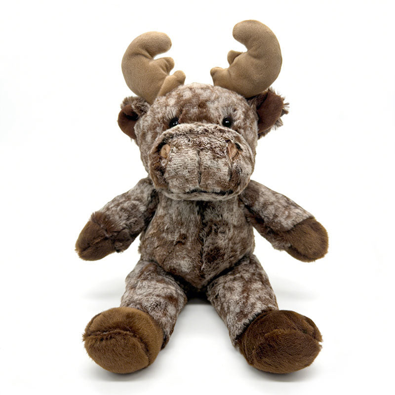 Plush Cow Cuddle Companion with Soft Faux-Fur, Embroidered Face & Huggable Snout Kalsten