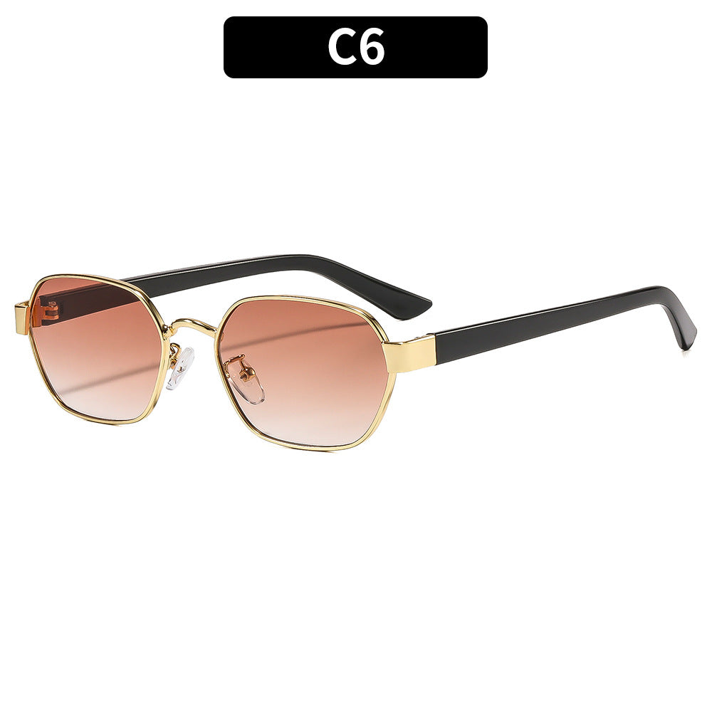 Upscale Geometric Square Sunglasses