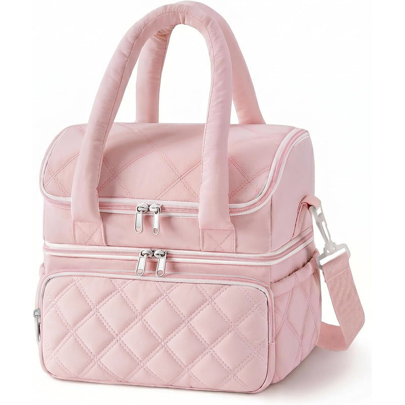 Stylish Quilted Insulated Lunch Tote Kalsten