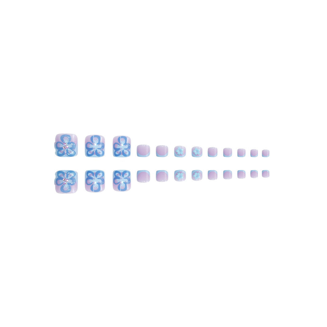 Floral 3D Press-On Nail Art Extensions Kalsten