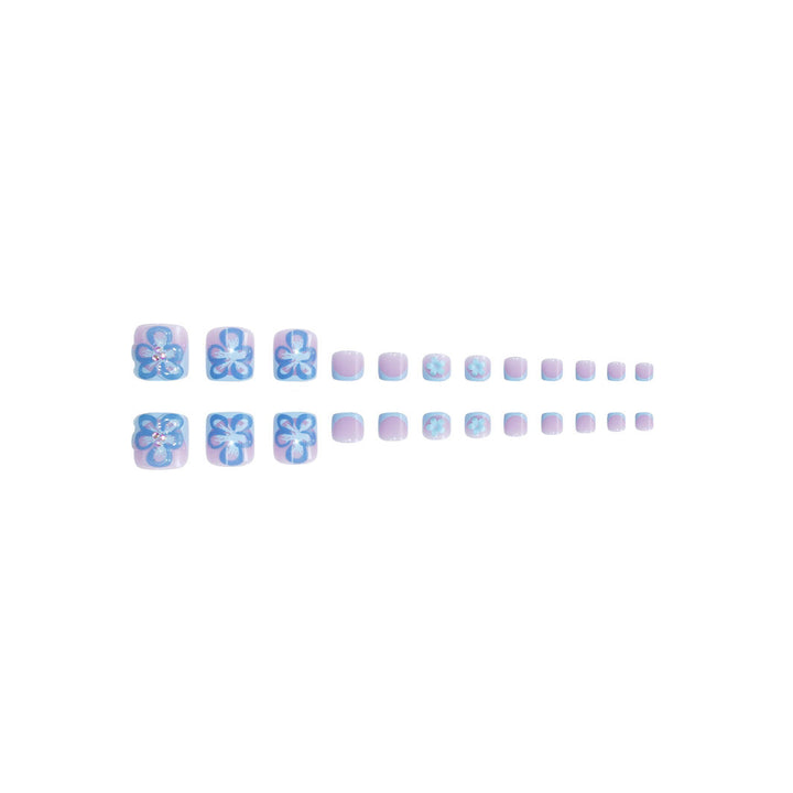 Floral 3D Press-On Nail Art Extensions Kalsten