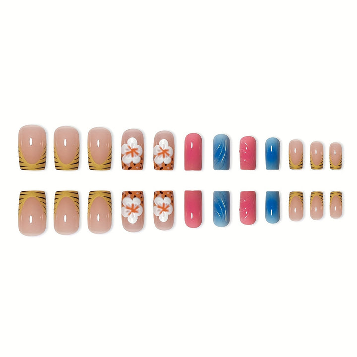 Artistic Floral Press-On Nails Kalsten