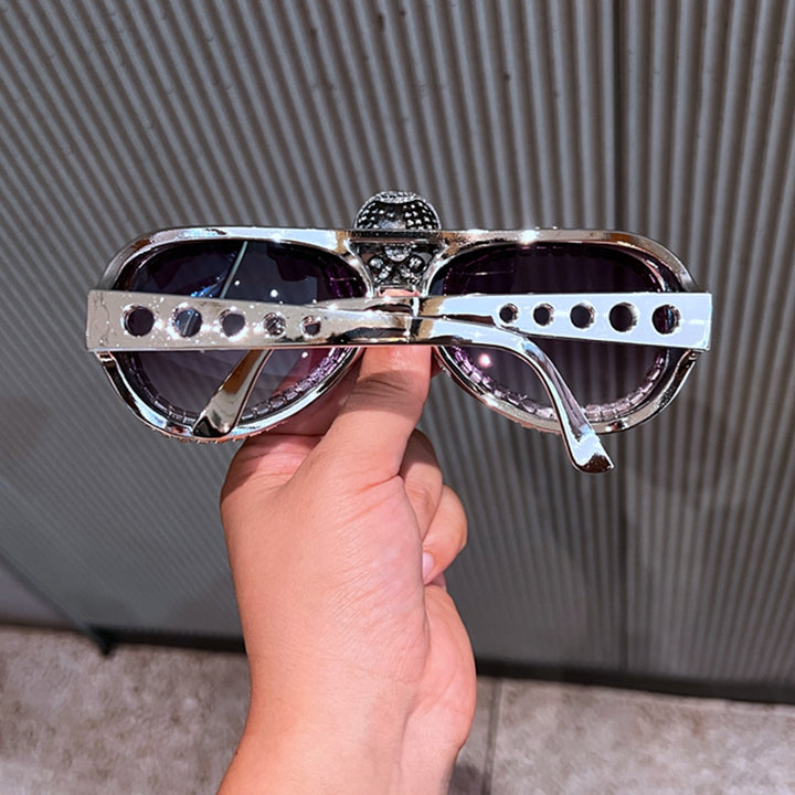 Women's statement sunglasses with eye-catching skull design and sparkling crystal detailing Kalsten