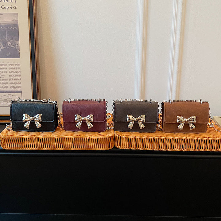 WoCharming Bow-Embellished Mini Handbag Kalsten