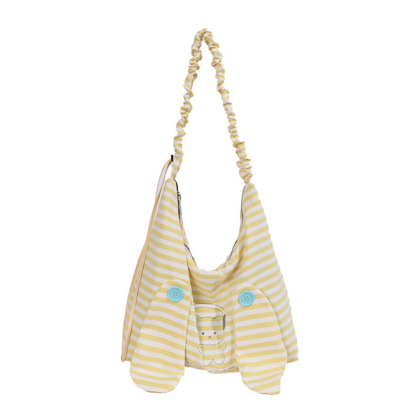 Playful Animal-Themed Slouchy Shoulder Bag