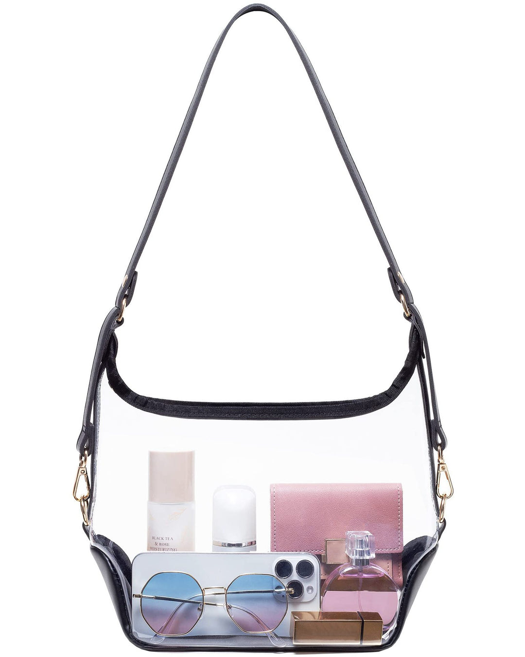 Transparent shoulder bag with modern compartments Kalsten