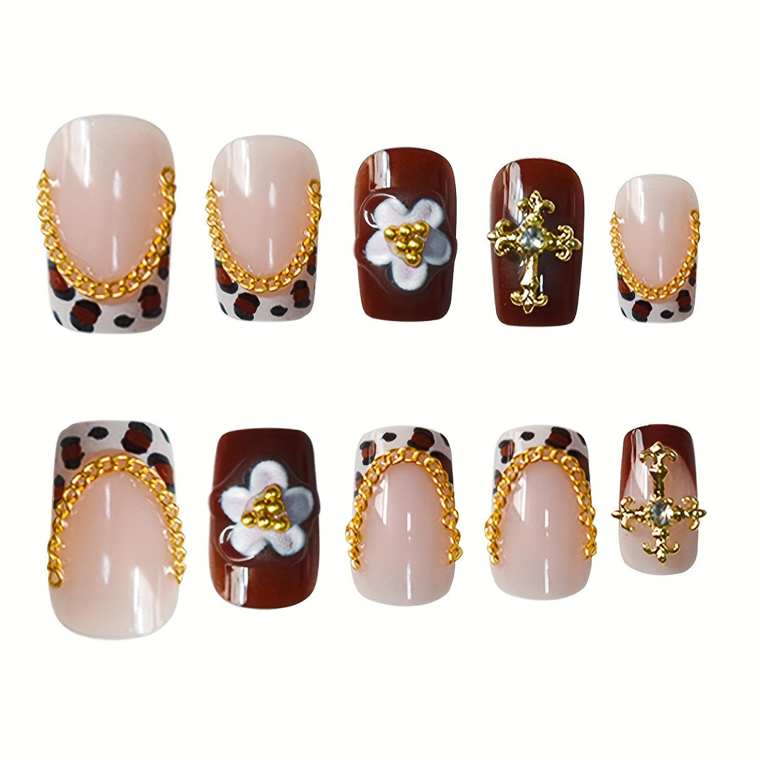 Decorative Press-On Nail Set Kalsten