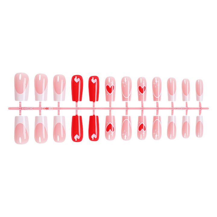 Creative nail art set with heart and modern accents Kalsten