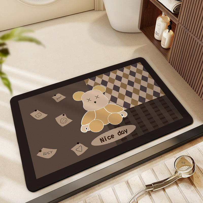Cute Cartoon-Themed Bath Mat Kalsten