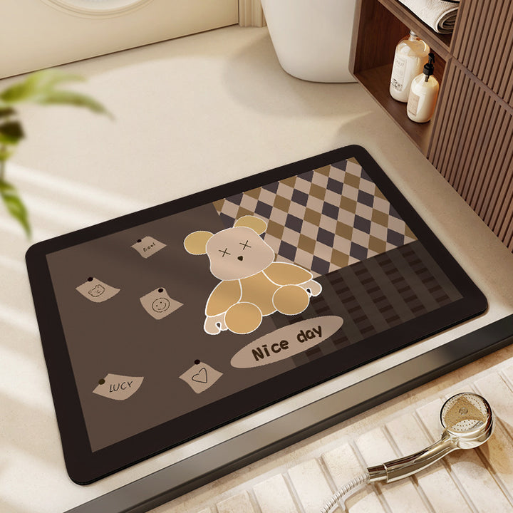Cute Cartoon-Themed Bath Mat Kalsten