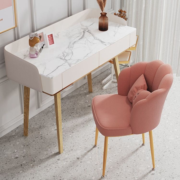 Modern Accent Chair with Gold Legs Kalsten