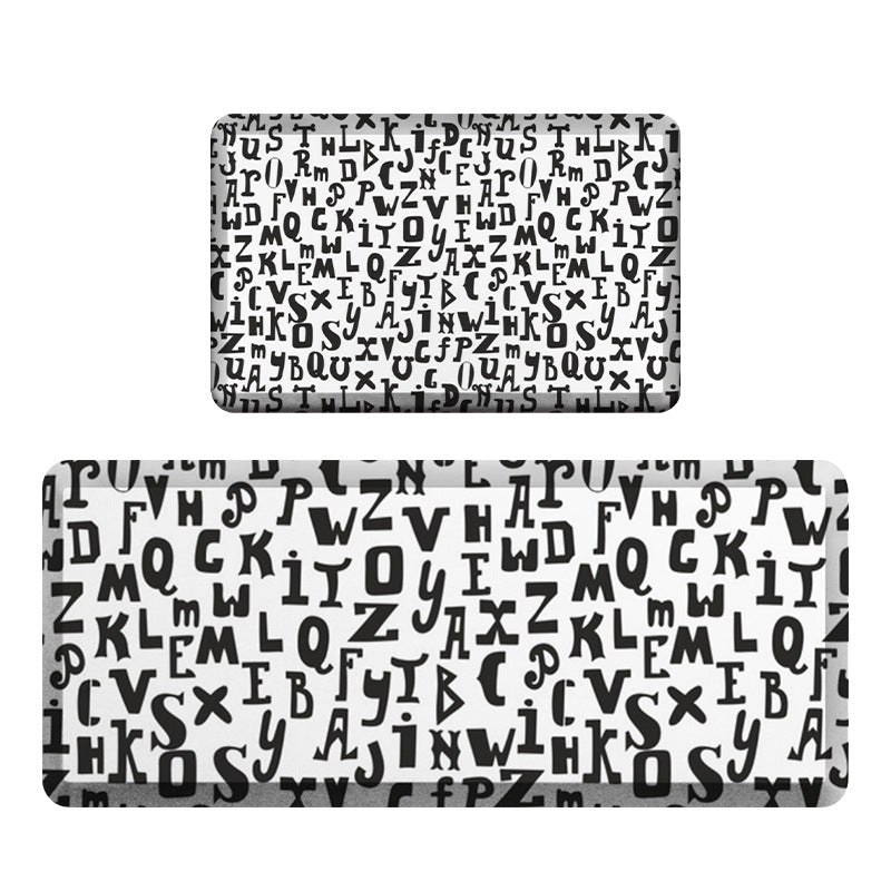 Geometric Pattern Kitchen Mat Set Kalsten