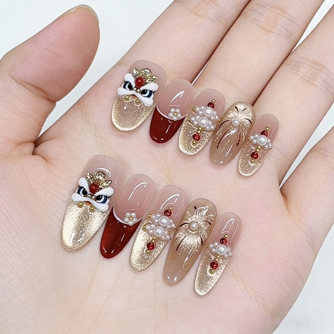 Decorative Themed Press-On Nail Set Kalsten