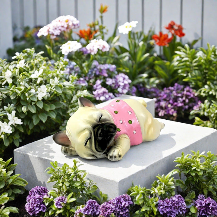Decorative Sleeping Bulldog Figure Kalsten