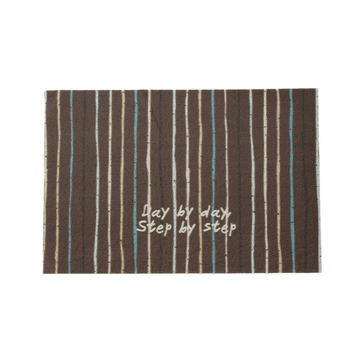 Durable entrance doormat with striped texture and "Welcome" lettering Kalsten
