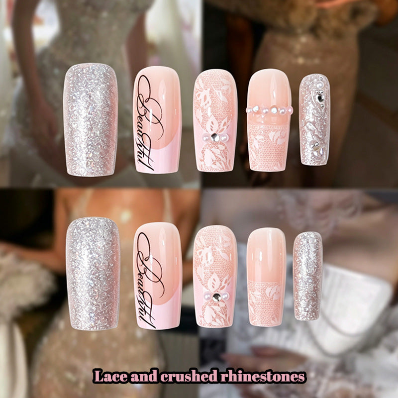 Shimmering Elegant Press-On Nail Tips Kalsten