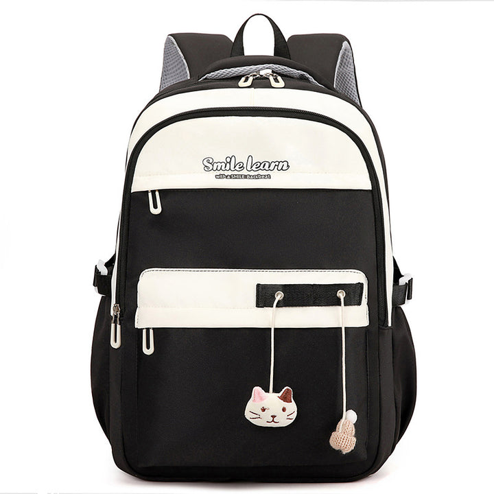 Cute Cat-Themed School Backpack