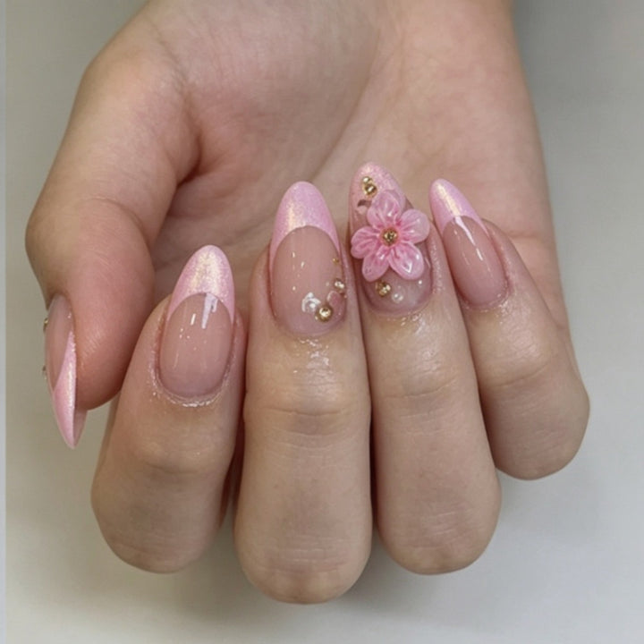 Artificial nails with floral 3D design Kalsten