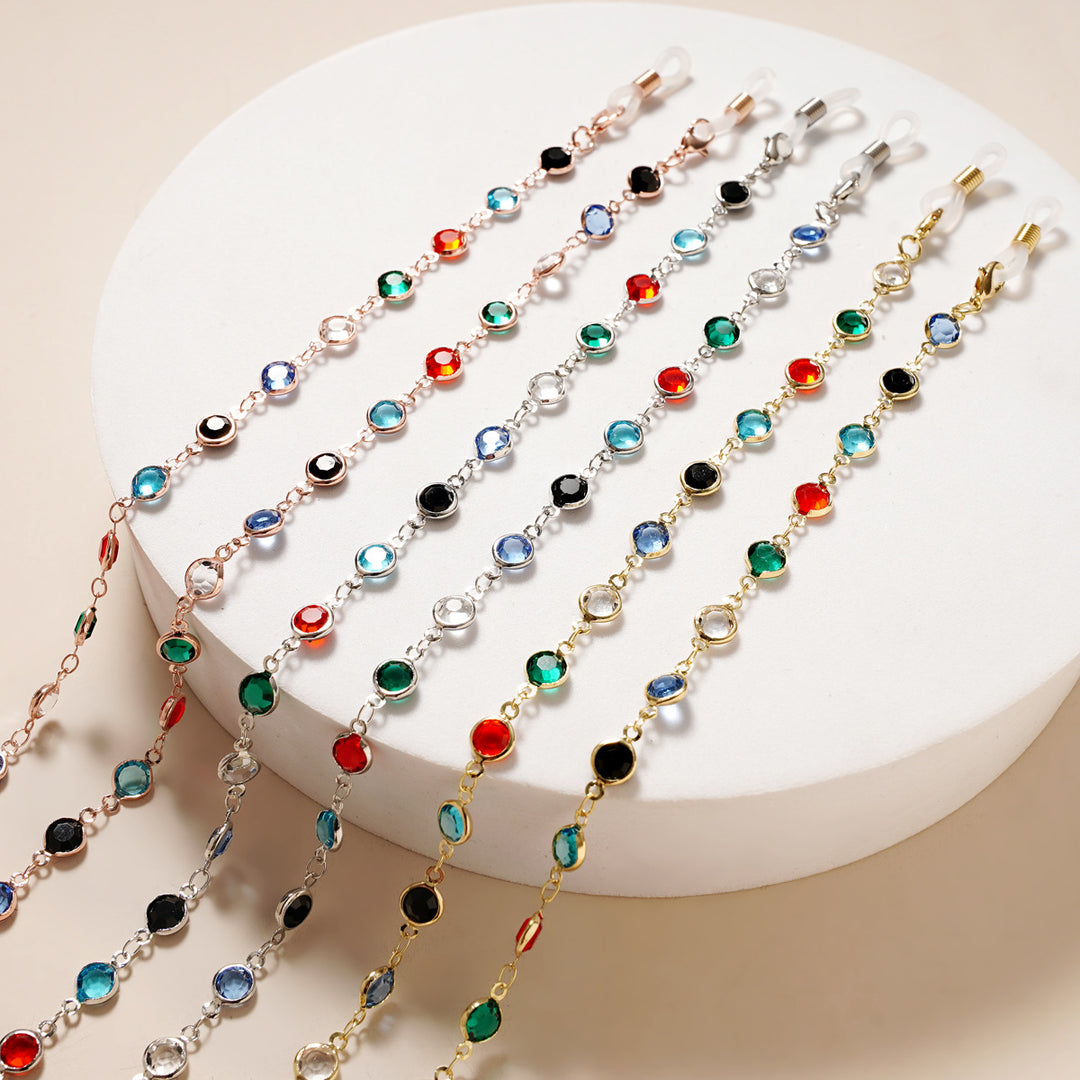 Decorative Gemstone Eyewear Chain Kalsten