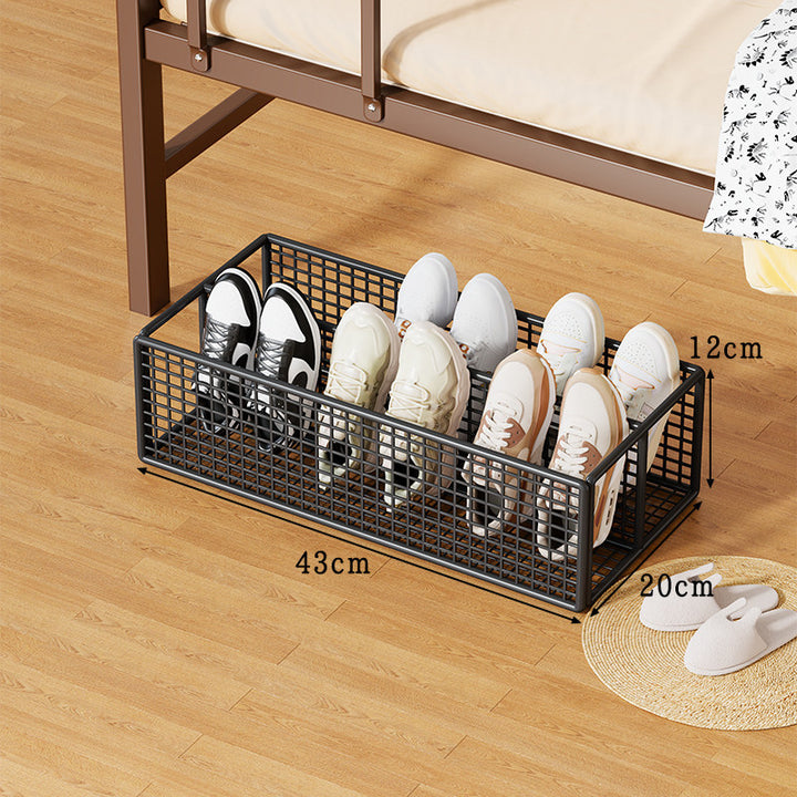 Under-Bed Low-Profile Mesh Shoe Storage Organizer