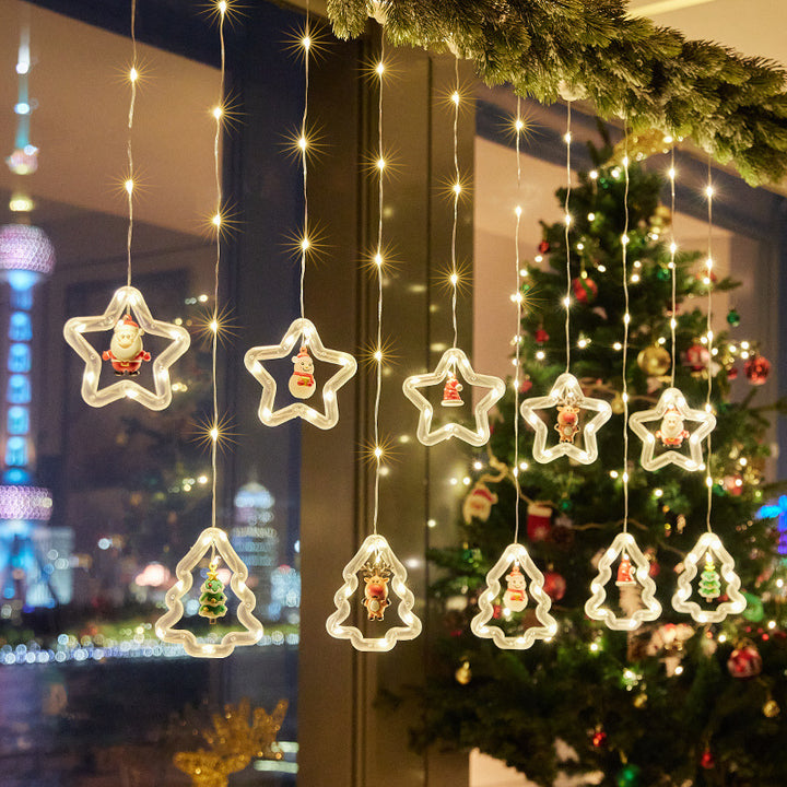 Christmas decorative light stars with snowflakes Kalsten