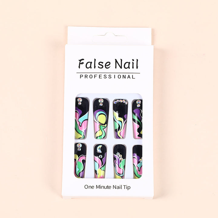 Creative wave pattern artificial nails Kalsten