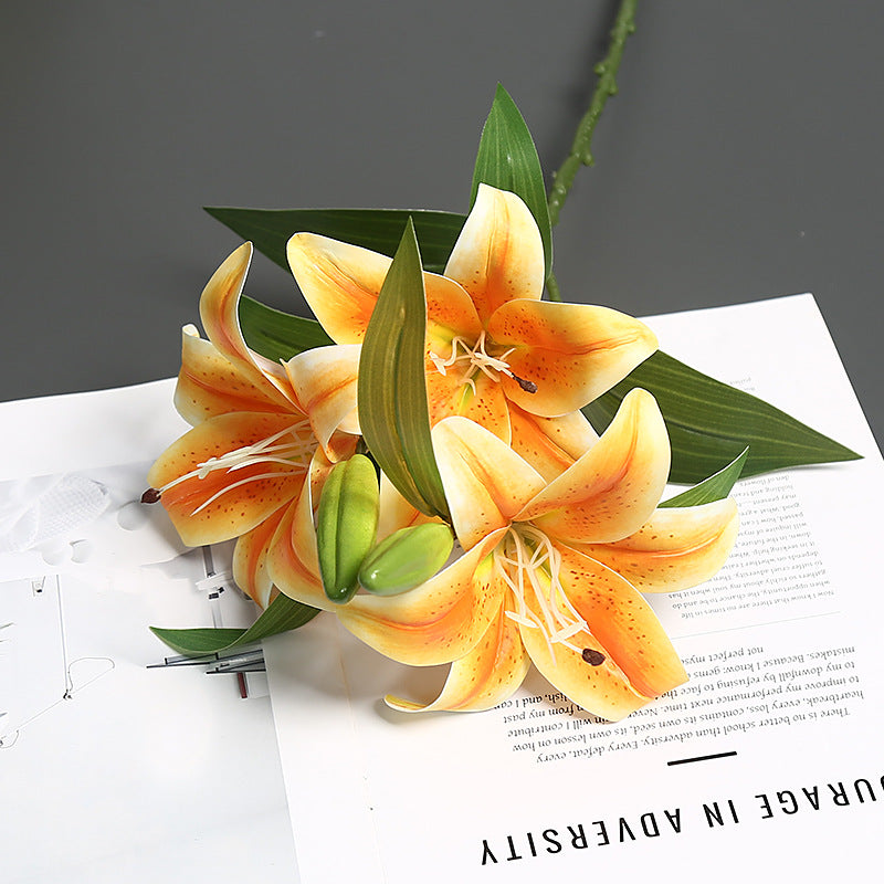 Lifelike Lily Stem Arrangement