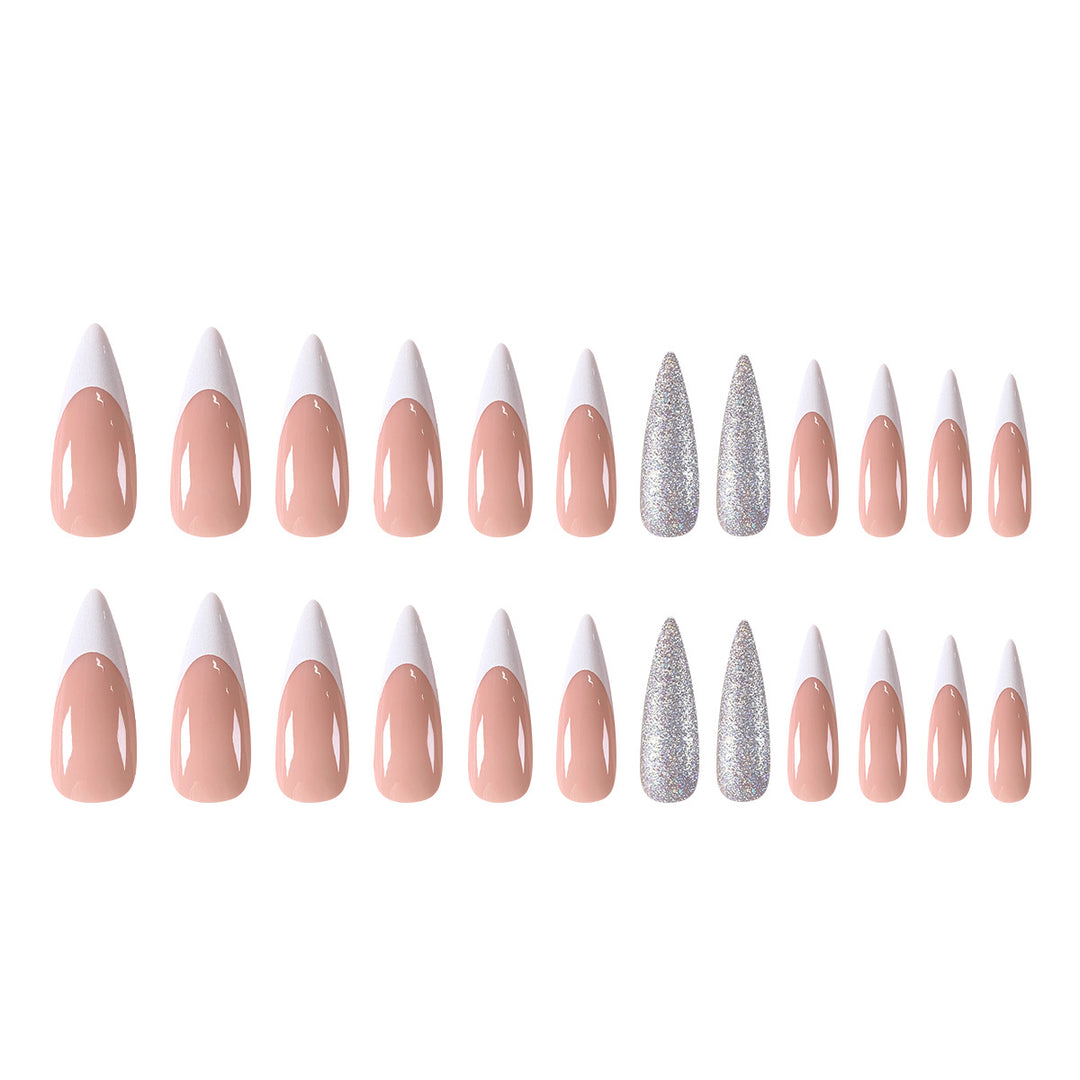Elegant rhinestone lace artificial nails Kalsten