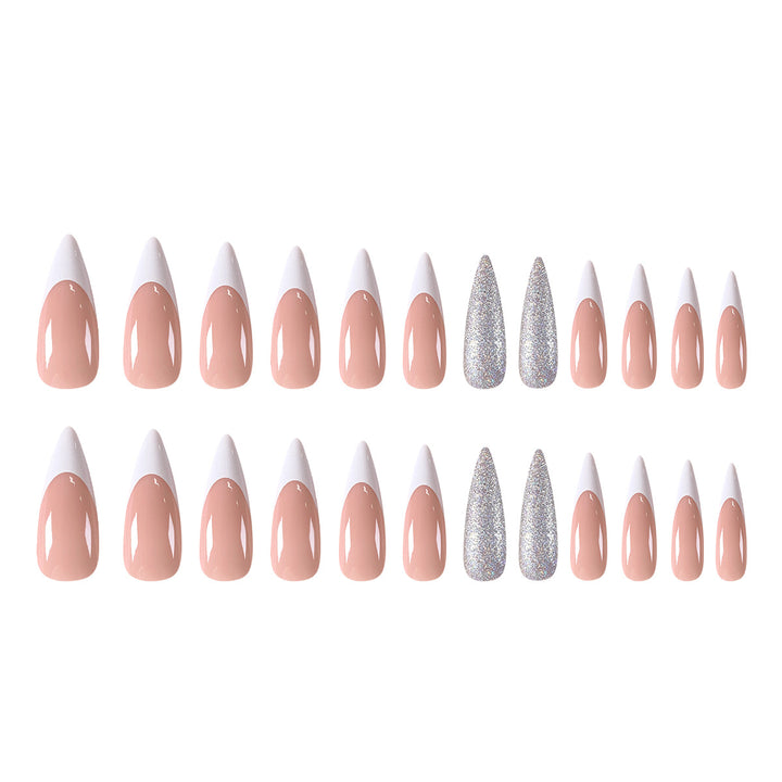 Elegant rhinestone lace artificial nails Kalsten