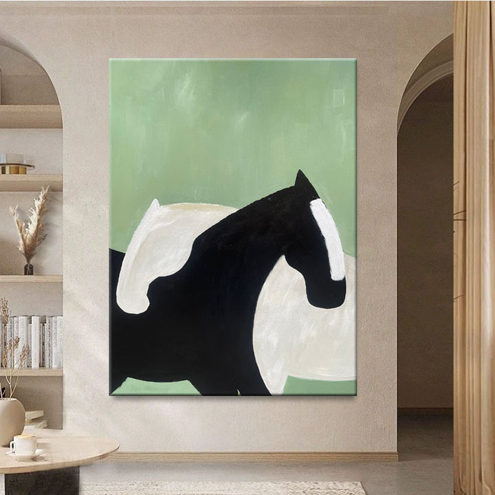 Abstract Horse-Themed Canvas Art