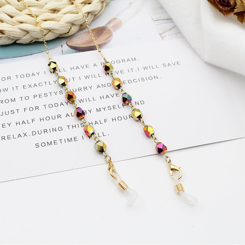 Crystal-Embellished Eyewear Chain Kalsten