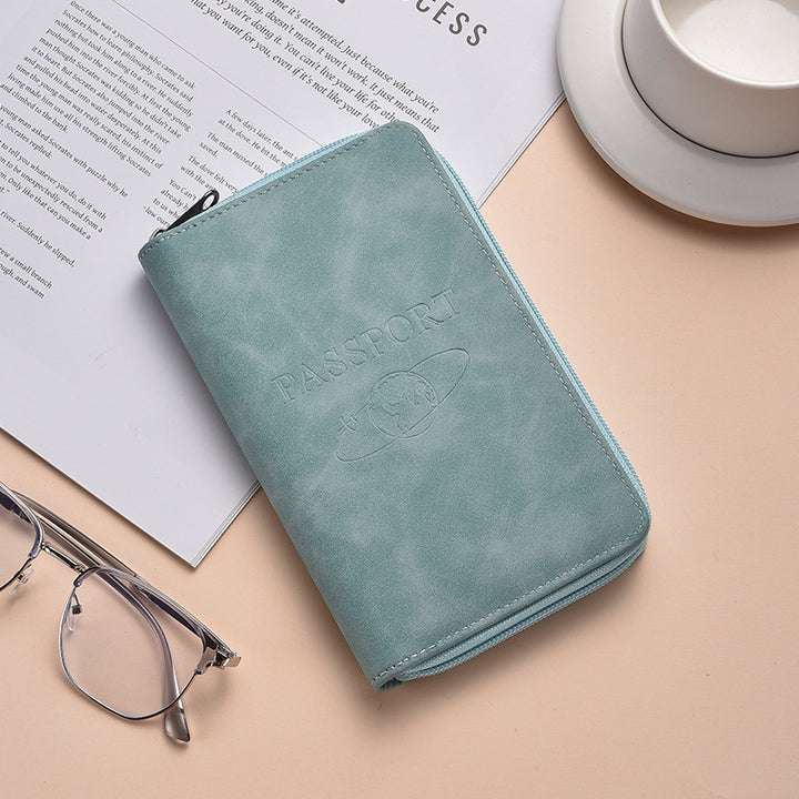 Stylish Zippered Passport Holder Kalsten