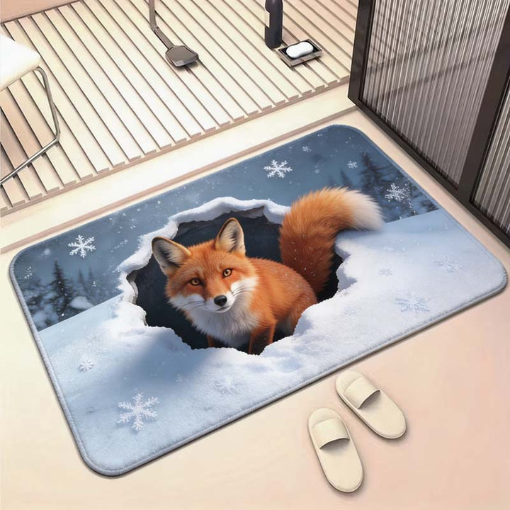 Cartoon Penguin Decorative Bath Mat