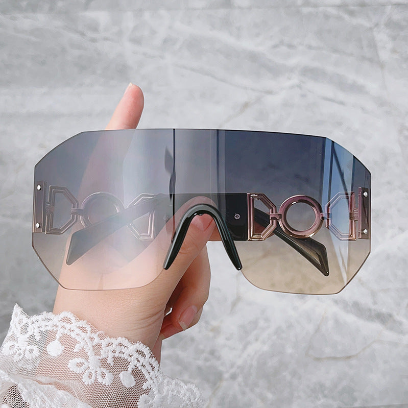 Fashion Statement Wide-Brim Shield Sunglasses Kalsten