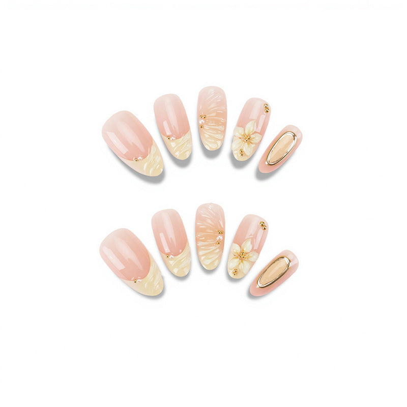 Elegant Floral Press-On Nail Set Kalsten 1789389044