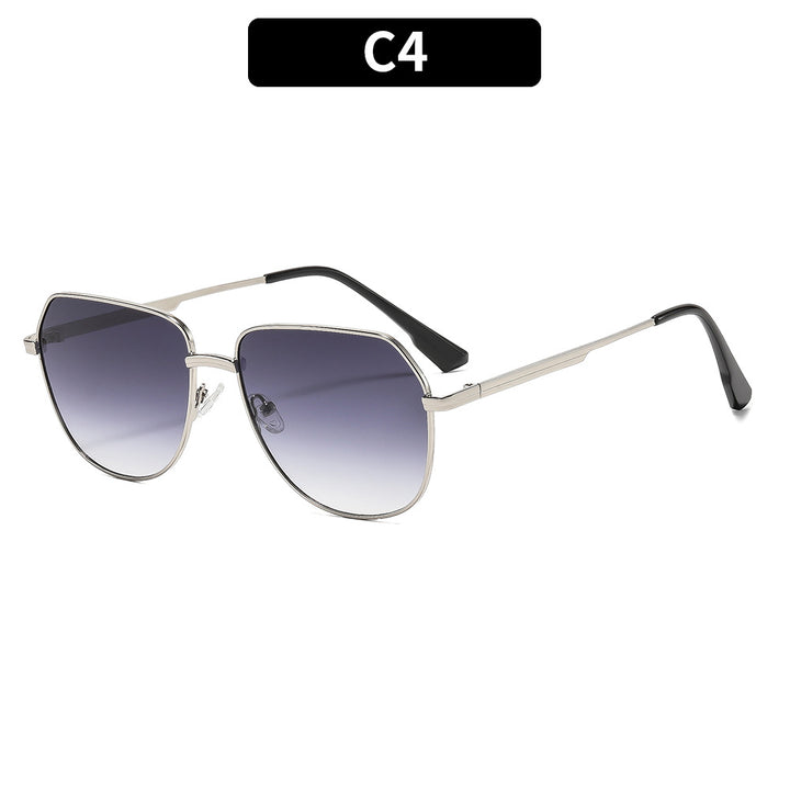 Premium Geometric Aviator Sunglasses